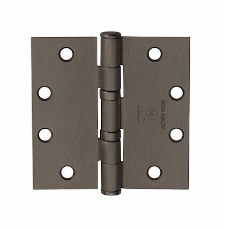 Pipers Pit 4 x 4 in. Square Corner Standard Weight 5 Knuckle Ball Bearing Hinge, No.55577 Oil Rubbed Bronze PI1629966